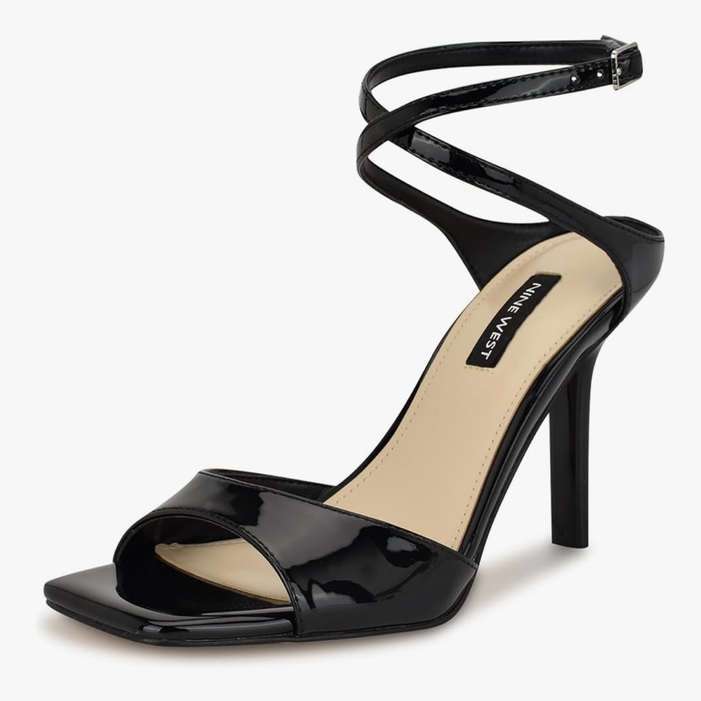 Nine West Black Strappy Heeled Sandals